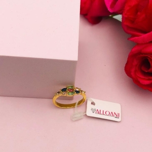 Anel com Pedras Coloridas