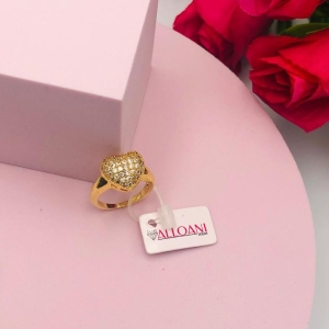 Anel Coração Cravejado N 19