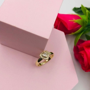 Anel Coração Cravejado N17