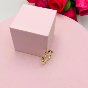 Anel Corações Cravejado N 19