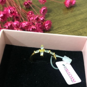 Anel Cruz com Pedras