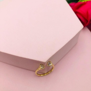 Anel Dois Corações Regulável N 21