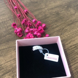 Anel Folha Cravejado