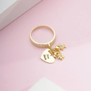 Anel Personalizado Dois filhos