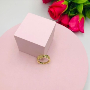 Anel X com um Tira Cravejado e outra trabalhada