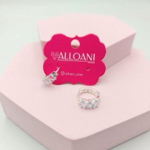 Brinco Argola Redonda Com Zirconias