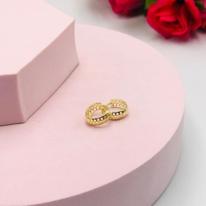 Brinco Argolinha Com Bolinhas