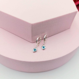 Brinco Argolinha de Click Olho Grego