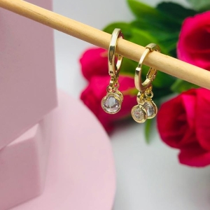 Brinco Argolinha Dois Ponto de Luz