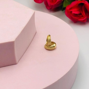 Brinco Argolinha Efeito Craquelado