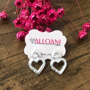 Brinco Cadeado Coração