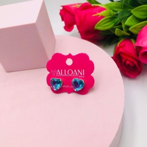 Brinco Coração Azul