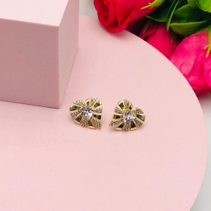 Brinco Coração Cravejado