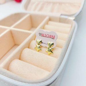 Brinco coração e estrela