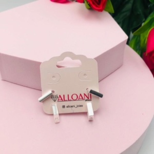 Brinco Duo de Argolinhas Quadradas