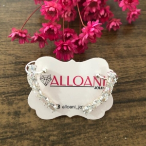 Brinco ear Cuff cravejado de zirconias