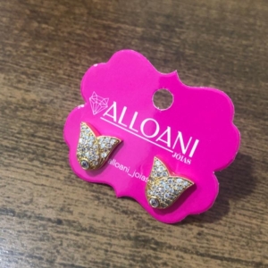 Brinco Flor Cravejado