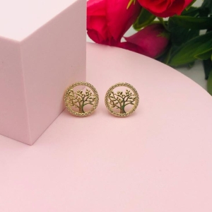 Brinco Mandala Árvore da Vida Cravejado