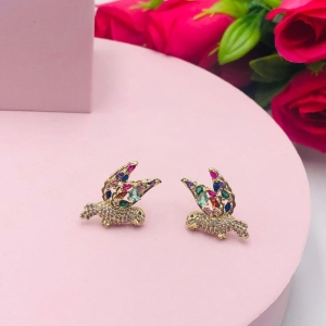 Brinco Pássaro Cravejado