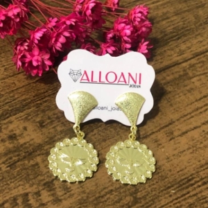 Brinco Pendurado com Medalha Espírito Santo