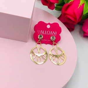 Brinco pendurado com um zirconia