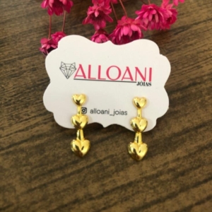 Brinco três corações