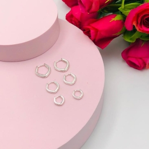 Brinco Trio Argolas Losango