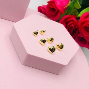 Brinco Trio Coração