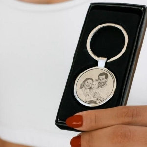 Chaveiro Personaliza Inox Redondo