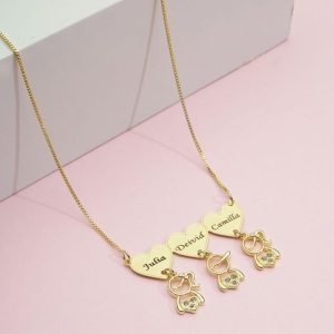 Colar Canga Personalizado Dois Filhos