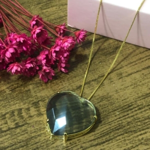 Colar Corrente Veneziana com Coração