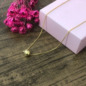 Colar Corrente Veneziana com Pingente Bolinha
