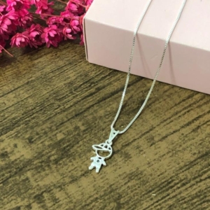 Colar Corrente Veneziana com Pingente de Menino