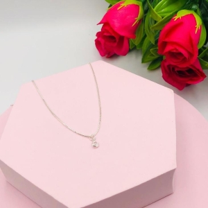 Colar Corrente Veneziana com Ponto de Luz