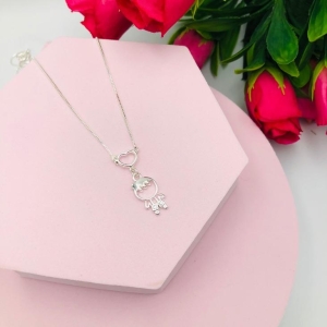 Colar corrente veneziana com um filho