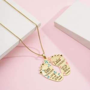 Colar Nascimento Pezinho Dois Filhos (as)