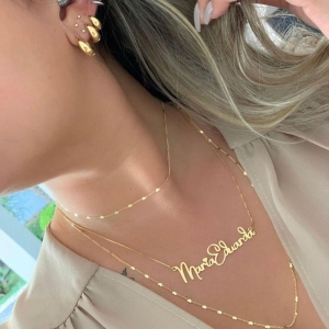 Colar Nome Personalizado (Fonte Disney)