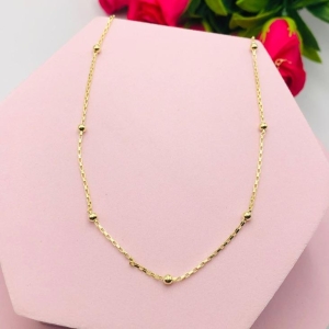 Colar Tijolinho e Bolinhas