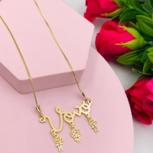 Colar Vovó Três Pingentes