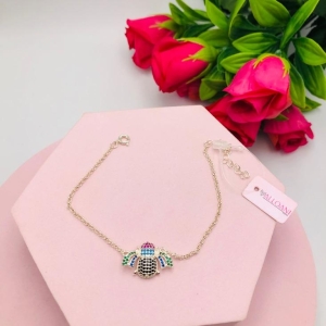 Pulseira Abelha Cravejada