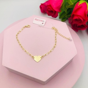 Pulseira Cartier com Pingente Coração