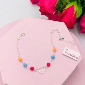Pulseira colorida com coração