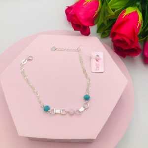 Pulseira com Bolas coloridas