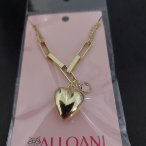 Pulseira com Elo  quadrado com Coração