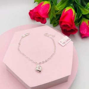 Pulseira com Pingente Coração