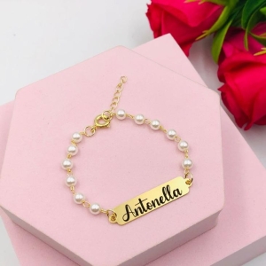 Pulseira Personalizada Pérolas