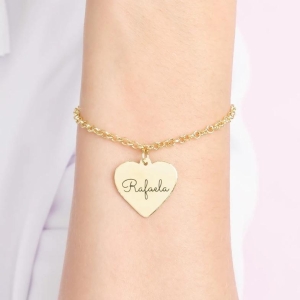 Pulseira Personalizado Coração