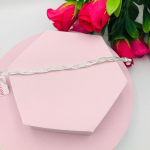 Pulseira Trança Laminada