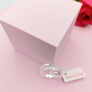 Anel 2 Pontas no Meio Cravejado  N°20