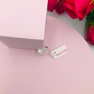 Anel 2 Trevos sendo 1 Cravejado N 12